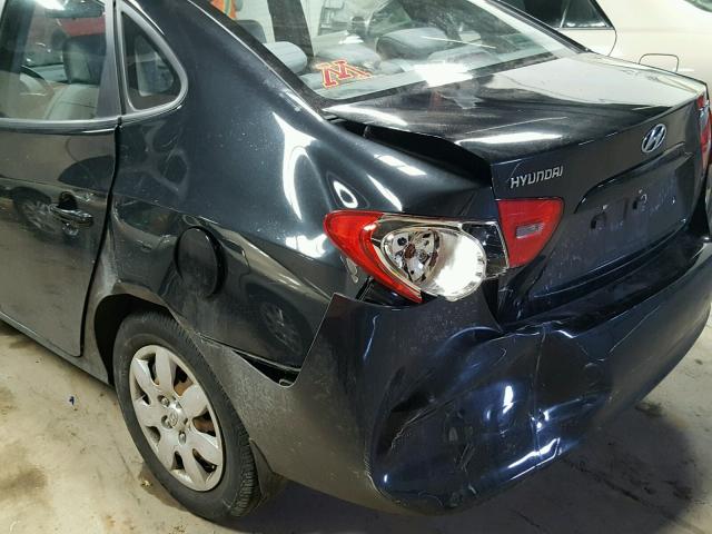 KMHDU46D39U607745 - 2009 HYUNDAI ELANTRA GL BLACK photo 9