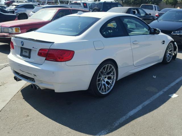 WBSKG9C52CE798369 - 2012 BMW M3 WHITE photo 4