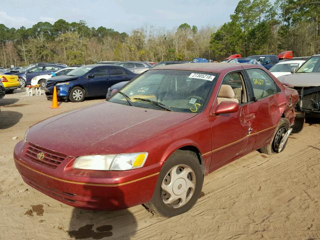 4T1BF22K0VU010802 - 1997 TOYOTA CAMRY CE RED photo 2