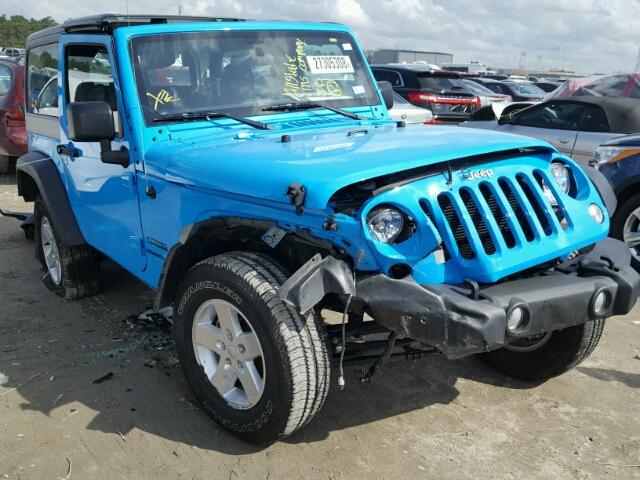 1C4AJWAG4HL678826 - 2017 JEEP WRANGLER S BLUE photo 1