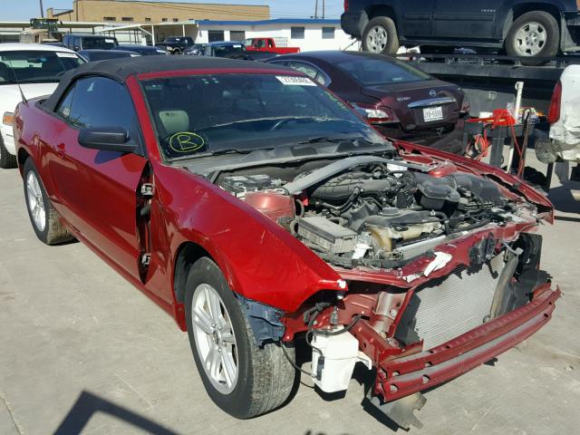 1ZVBP8EMXD5237017 - 2013 FORD MUSTANG RED photo 1