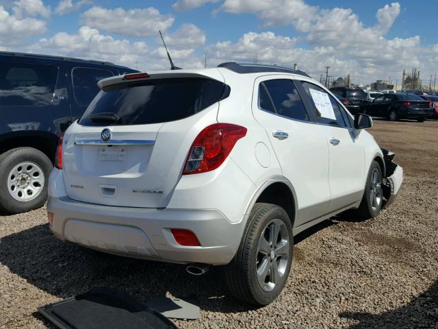 KL4CJBSB0EB593272 - 2014 BUICK ENCORE CON WHITE photo 4