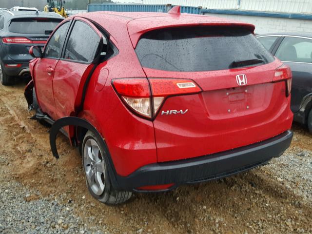 3CZRU5H34GM741941 - 2016 HONDA HR-V LX RED photo 3