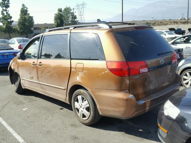 5TDZA23C64S076346 - 2004 TOYOTA SIENNA CE GOLD photo 3