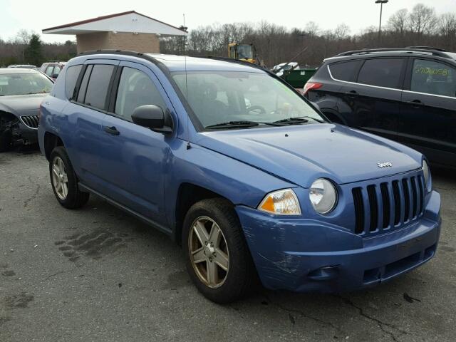 1J8FF47W27D137740 - 2007 JEEP COMPASS BLUE photo 1