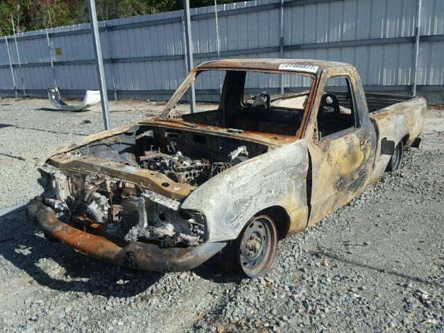 1FTYR10D62TA12351 - 2002 FORD RANGER BURN photo 2