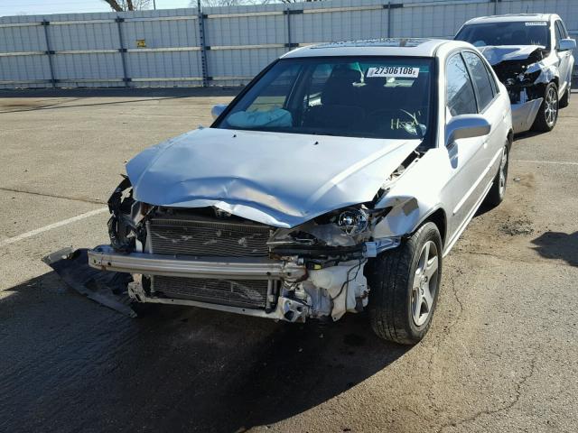 2HGES26784H528131 - 2004 HONDA CIVIC EX ვერცხლისფერი ფოტო 2