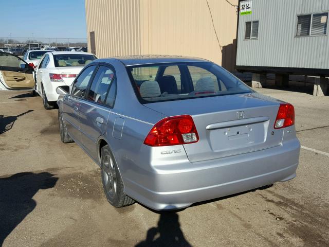 2HGES26784H528131 - 2004 HONDA CIVIC EX ვერცხლისფერი ფოტო 3