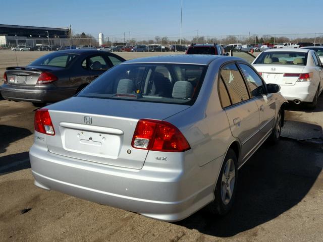 2HGES26784H528131 - 2004 HONDA CIVIC EX ვერცხლისფერი ფოტო 4