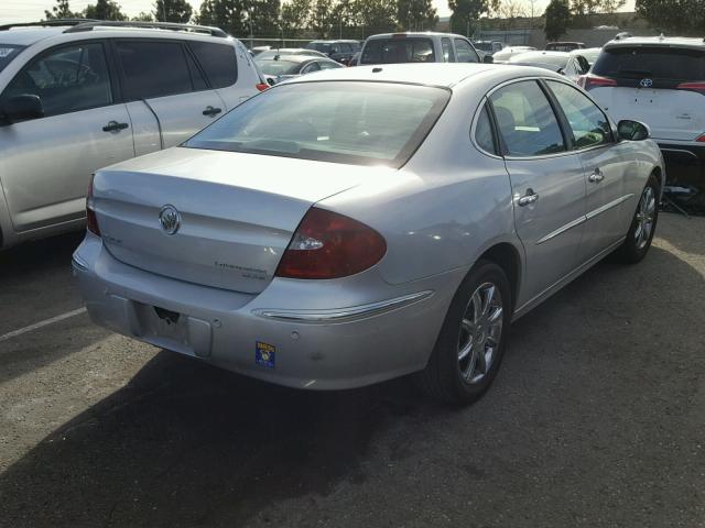 2G4WE567851274552 - 2005 BUICK LACROSSE C SILVER photo 4