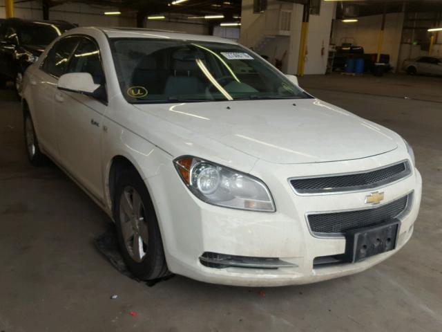 1G1ZF57518F265189 - 2008 CHEVROLET MALIBU HYB WHITE photo 1