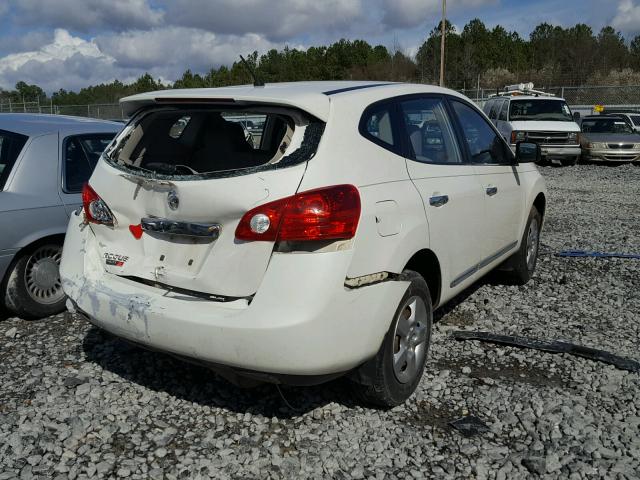 JN8AS5MT5BW167376 - 2011 NISSAN ROGUE S WHITE photo 4