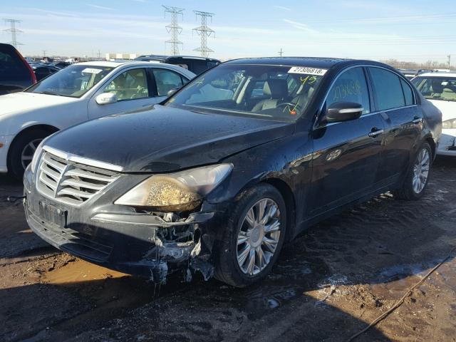 KMHGC46E89U042871 - 2009 HYUNDAI GENESIS 3. BLACK photo 2