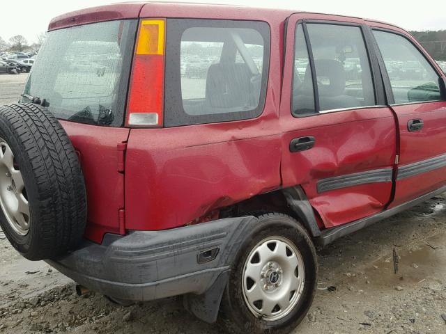 JHLRD184XVC016854 - 1997 HONDA CR-V LX BURGUNDY photo 9