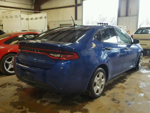 1C3CDFAA9DD340553 - 2013 DODGE DART SE BLUE photo 4