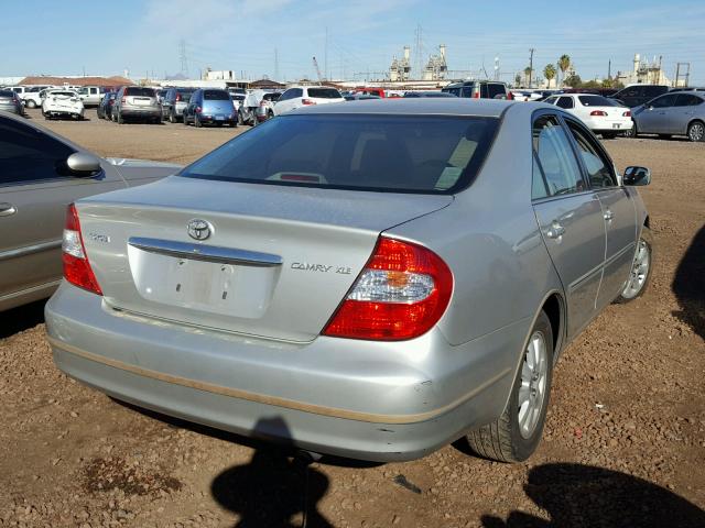 4T1BE30K24U925810 - 2004 TOYOTA CAMRY LE SILVER photo 4