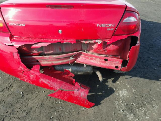 1B3ES26C53D138015 - 2003 DODGE NEON SE RED photo 9