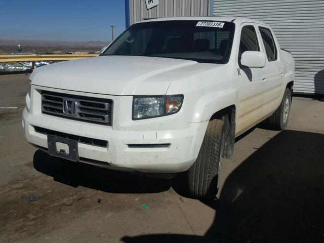 2HJYK16506H540616 - 2006 HONDA RIDGELINE WHITE photo 2