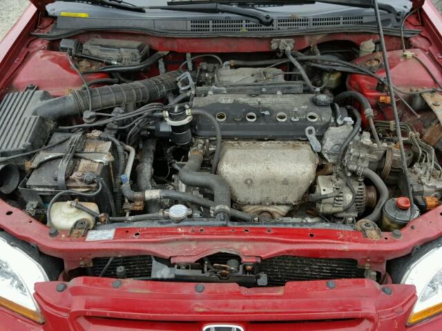 1HGCG31771A013976 - 2001 HONDA ACCORD EX RED photo 7