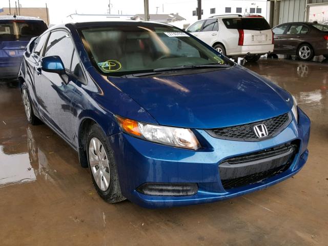 2HGFG3B52CH539897 - 2012 HONDA CIVIC LX BLUE photo 1