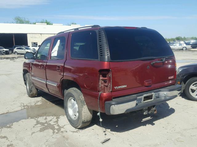 1GKEC13Z93R299361 - 2003 GMC YUKON RED photo 3