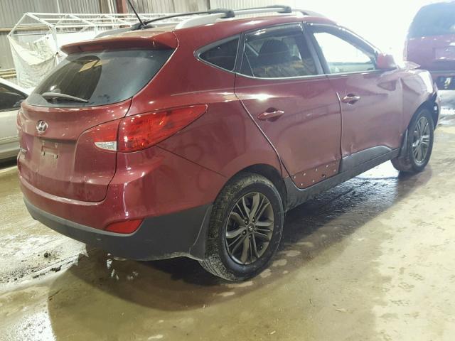 KM8JU3AGXEU879217 - 2014 HYUNDAI TUCSON GLS RED photo 4