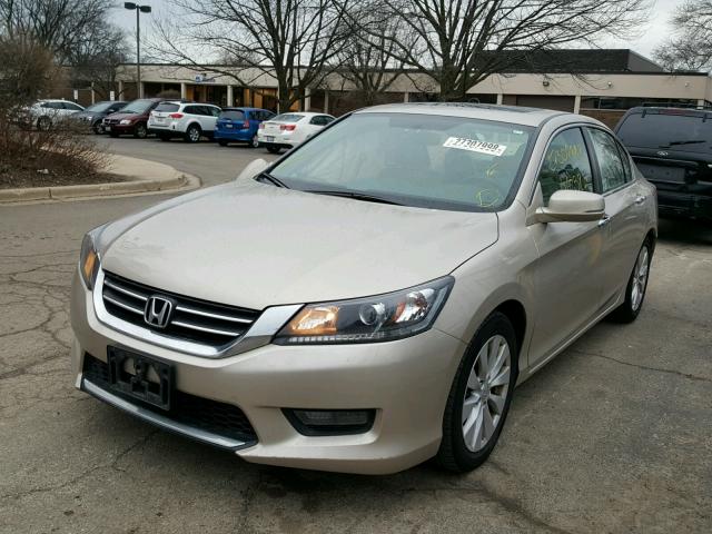 1HGCR2F79FA058681 - 2015 HONDA ACCORD EX BEIGE photo 2