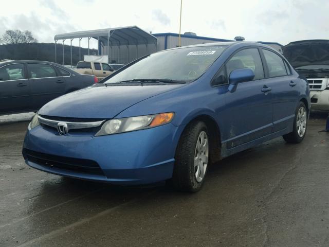 1HGFA16566L143155 - 2006 HONDA CIVIC LX BLUE photo 2