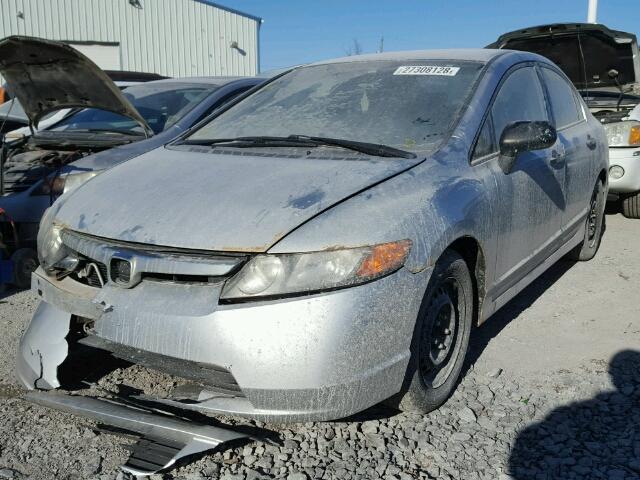 2HGFA16208H018366 - 2008 HONDA CIVIC DX SILVER photo 2