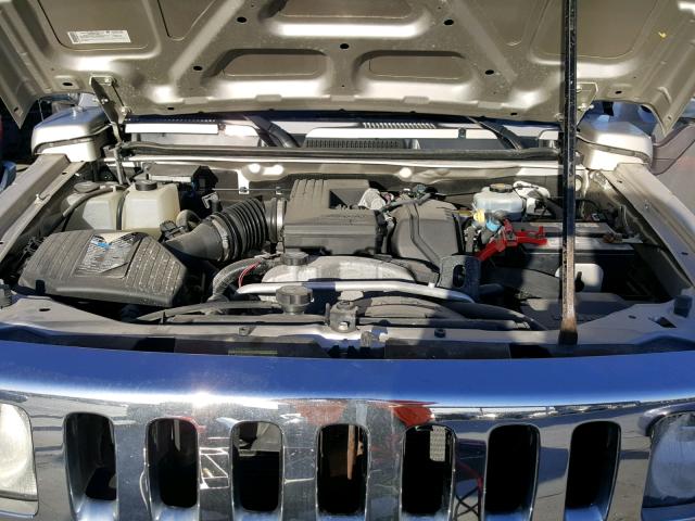 5GTEN13E988100401 - 2008 HUMMER H3 GRAY photo 7