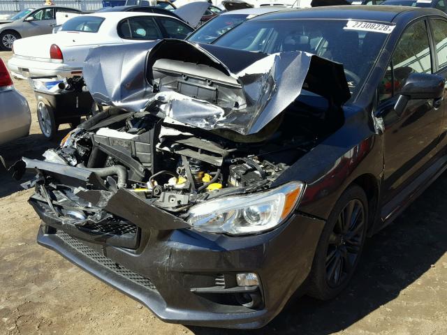 JF1VA1A60F9820326 - 2015 SUBARU WRX GRAY photo 9