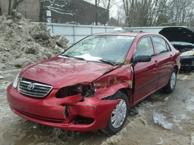 1NXBR32E26Z601318 - 2006 TOYOTA COROLLA CE RED photo 2