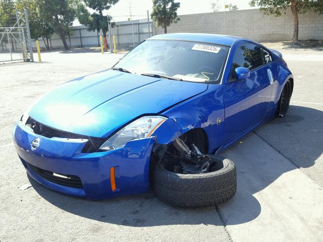 JN1AZ34D43T114775 - 2003 NISSAN 350Z COUPE BLUE photo 2