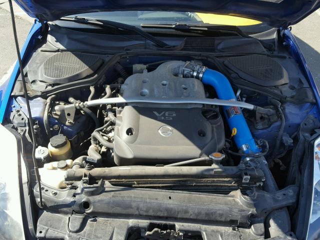 JN1AZ34D43T114775 - 2003 NISSAN 350Z COUPE BLUE photo 7