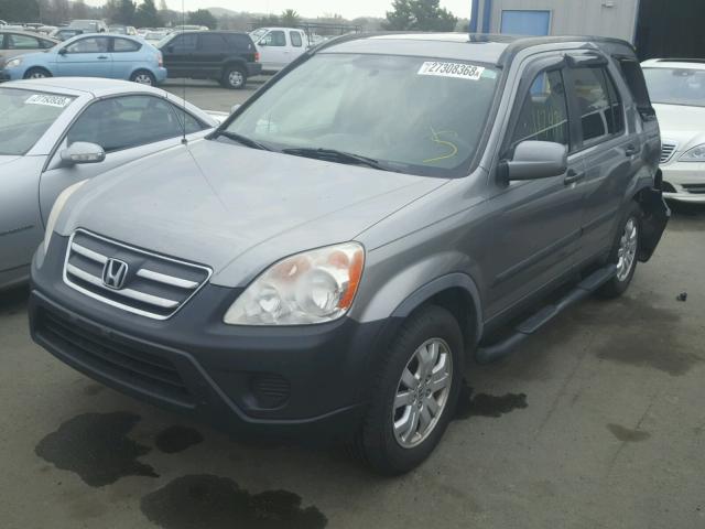 JHLRD78876C042027 - 2006 HONDA CR-V EX CHARCOAL photo 2