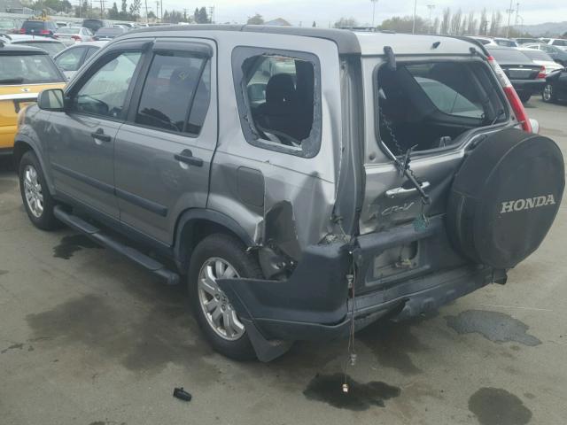 JHLRD78876C042027 - 2006 HONDA CR-V EX CHARCOAL photo 3