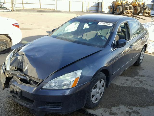 1HGCM56446A166907 - 2006 HONDA ACCORD LX GRAY photo 2