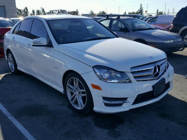 WDDGF4HB3CA611512 - 2012 MERCEDES-BENZ C 250 WHITE photo 1