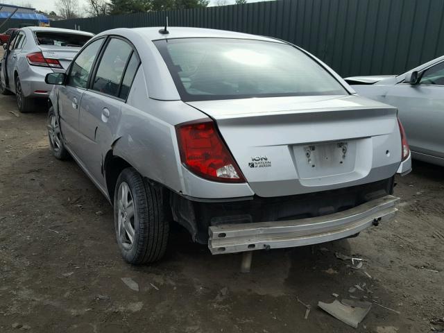 1G8AJ55F27Z134018 - 2007 SATURN ION LEVEL SILVER photo 3