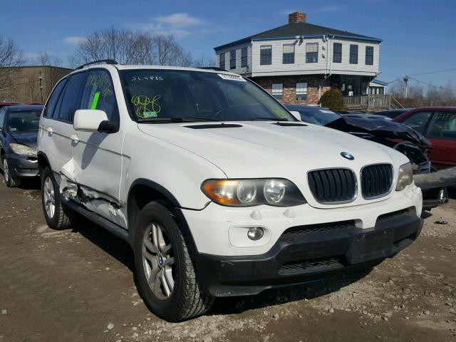 5UXFA13576LY39458 - 2006 BMW X5 3.0I WHITE photo 1