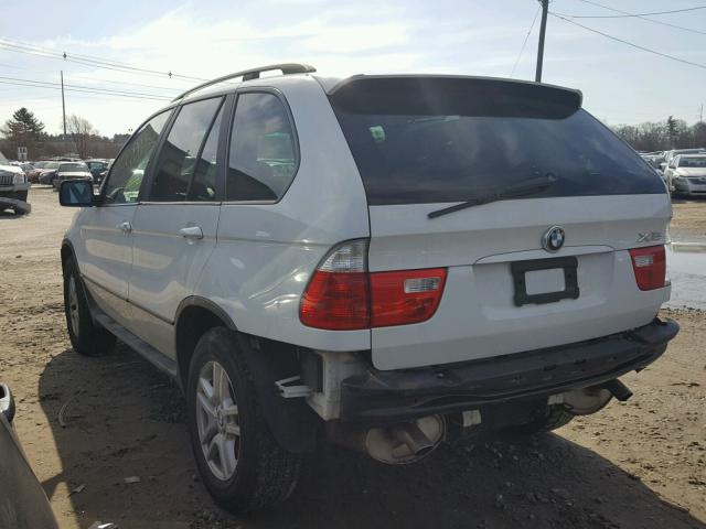 5UXFA13576LY39458 - 2006 BMW X5 3.0I WHITE photo 3