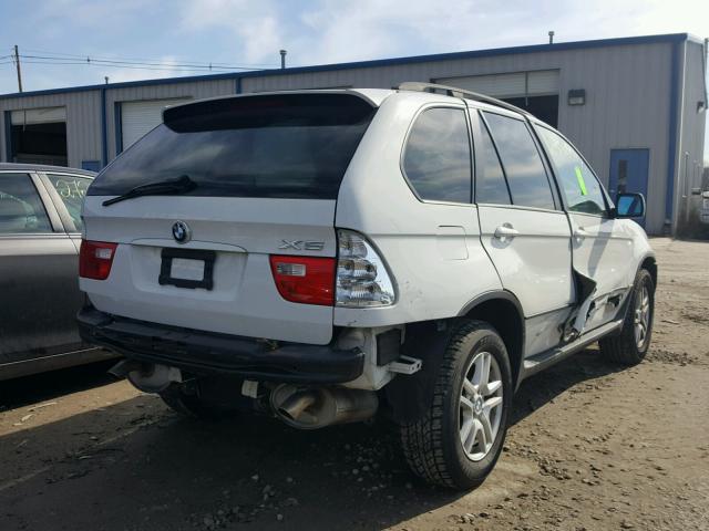 5UXFA13576LY39458 - 2006 BMW X5 3.0I WHITE photo 4