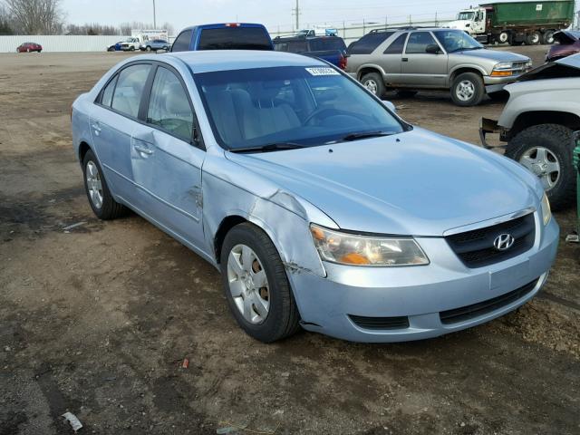 5NPET46C58H329572 - 2008 HYUNDAI SONATA GLS BLUE photo 1