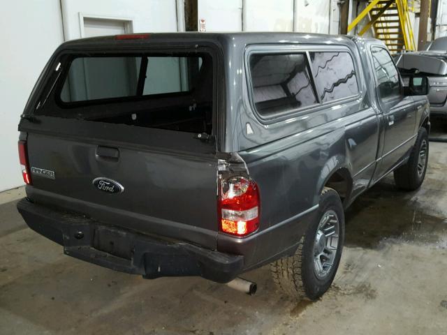 1FTYR10D67PA42904 - 2007 FORD RANGER GRAY photo 4