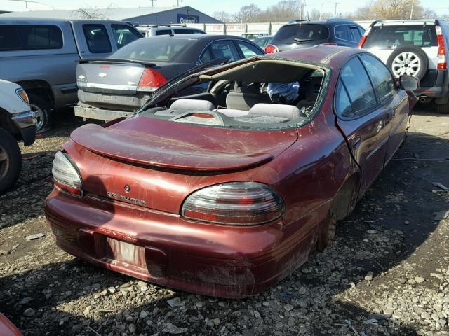 1G2WK52J81F111728 - 2001 PONTIAC GRAND PRIX MAROON photo 4