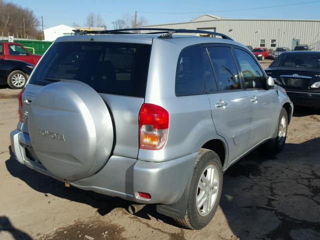 JTEGH20V630114051 - 2003 TOYOTA RAV4 SILVER photo 4