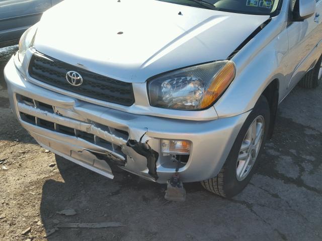 JTEGH20V630114051 - 2003 TOYOTA RAV4 SILVER photo 9