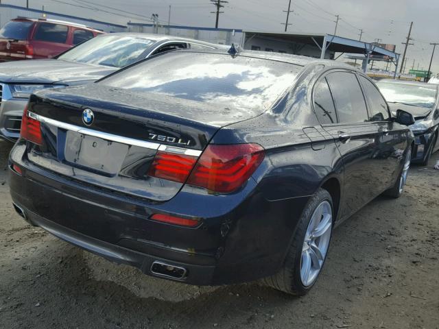 WBAYE8C59DD131644 - 2013 BMW 750LI BLUE photo 4