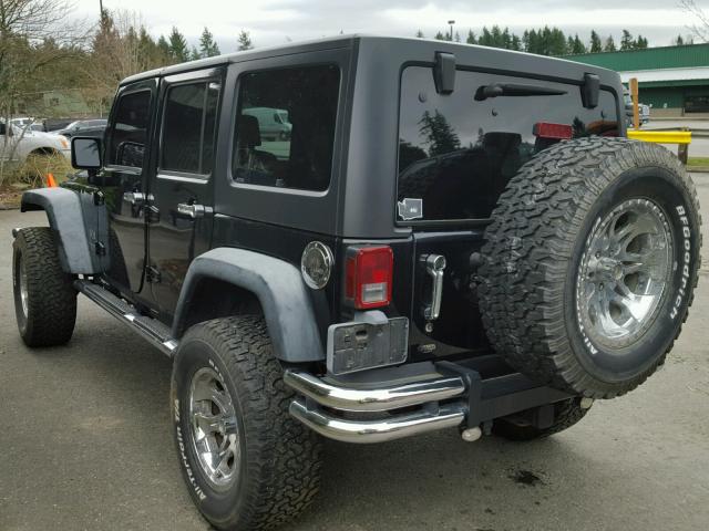 1J4GA39197L162690 - 2007 JEEP WRANGLER X BLACK photo 3