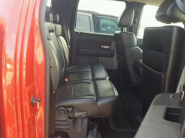 1FTPW12V57KB21732 - 2007 FORD F150 SUPER RED photo 6